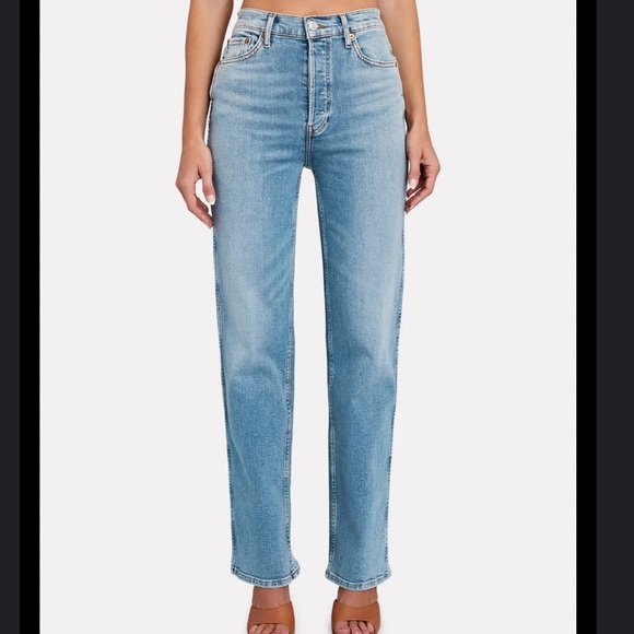 NWT RE/DONE 90’s high rise loose jeans in rio fade size 27 - Picture 4 of 16